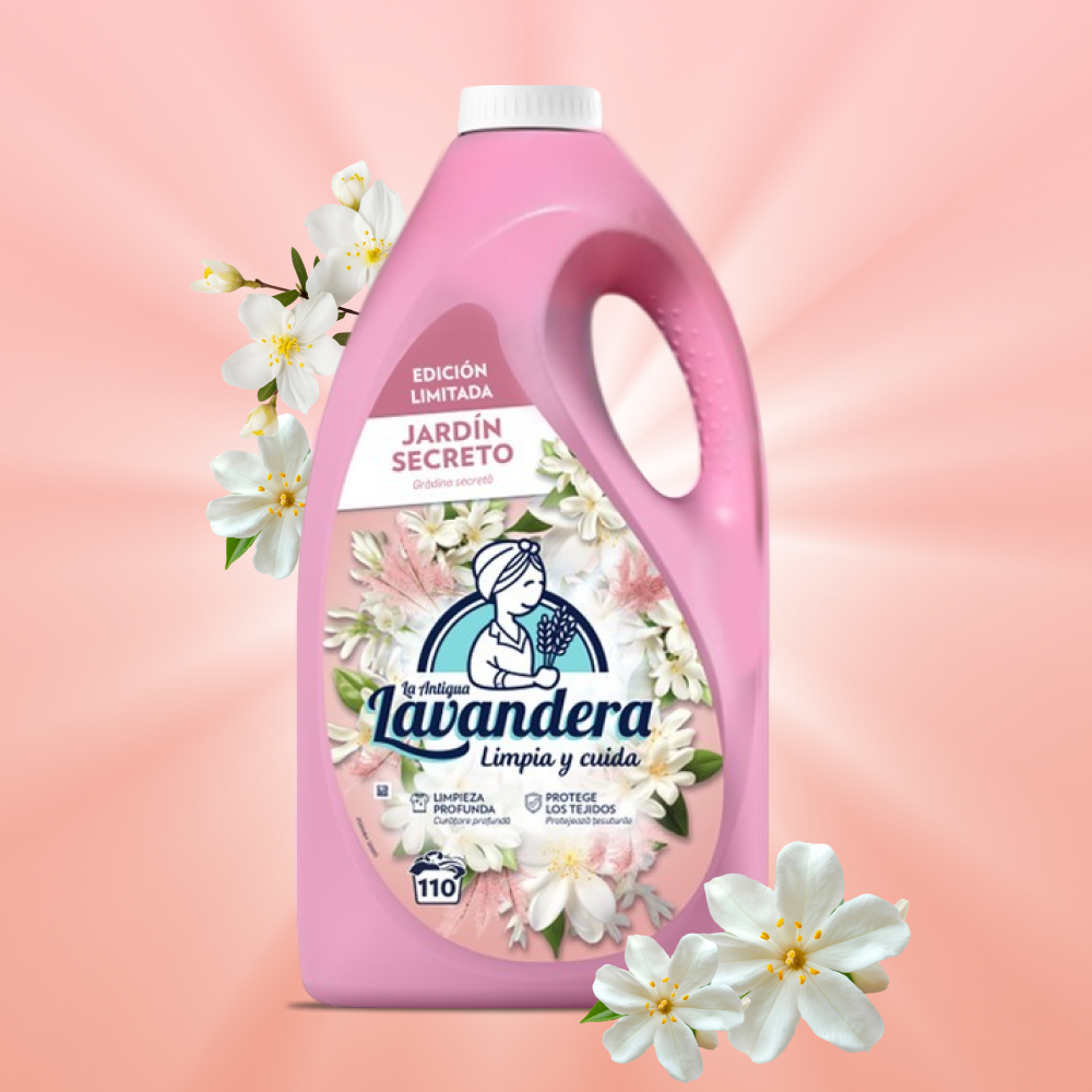 Гель для прання Lavandera Jardin Secreto з квітковим ароматом, 4.95 л (110 прань)2