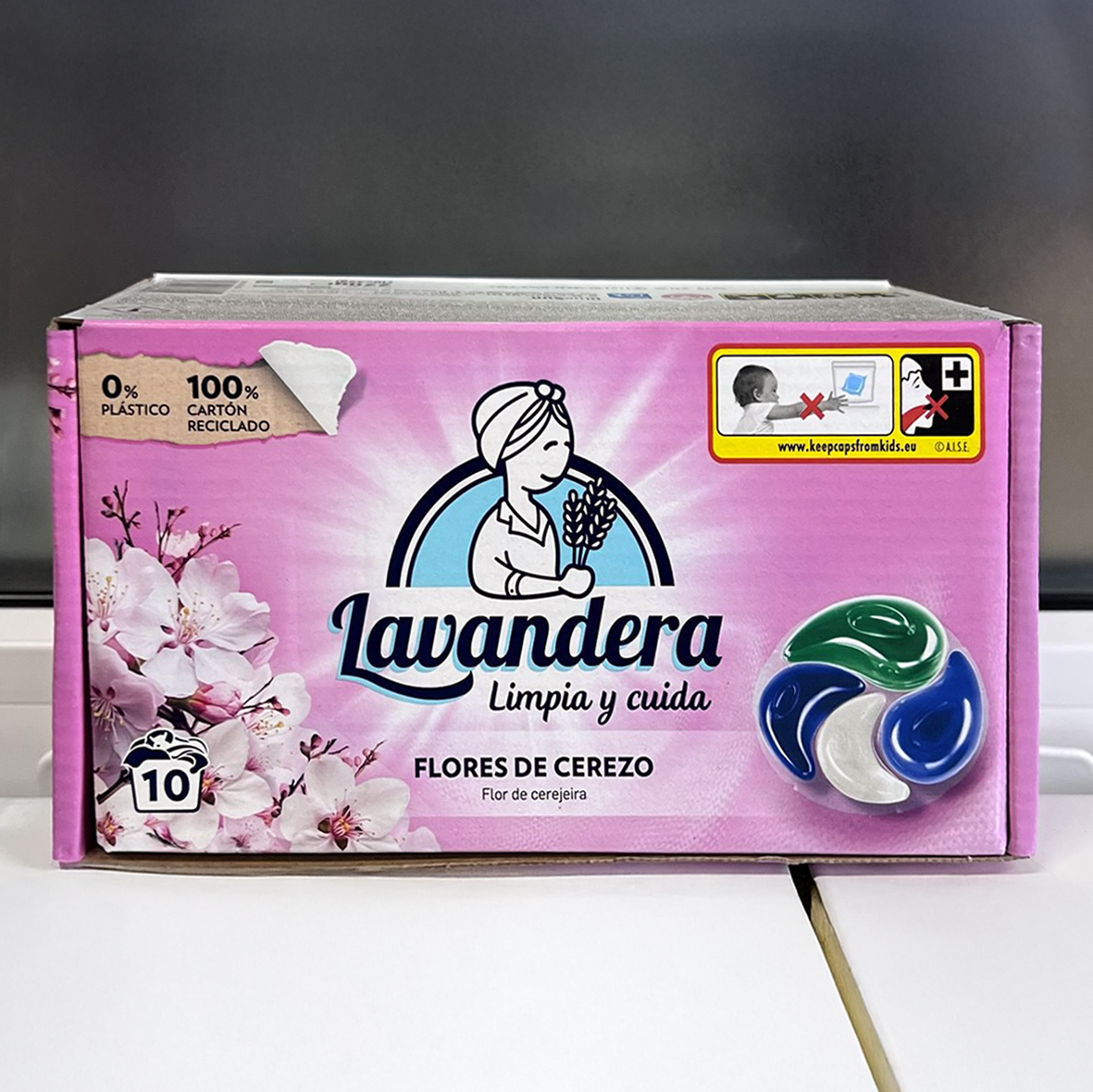 Капсули для прання Lavandera 4в1 Flores de Cerezo універсальні, 10 шт2