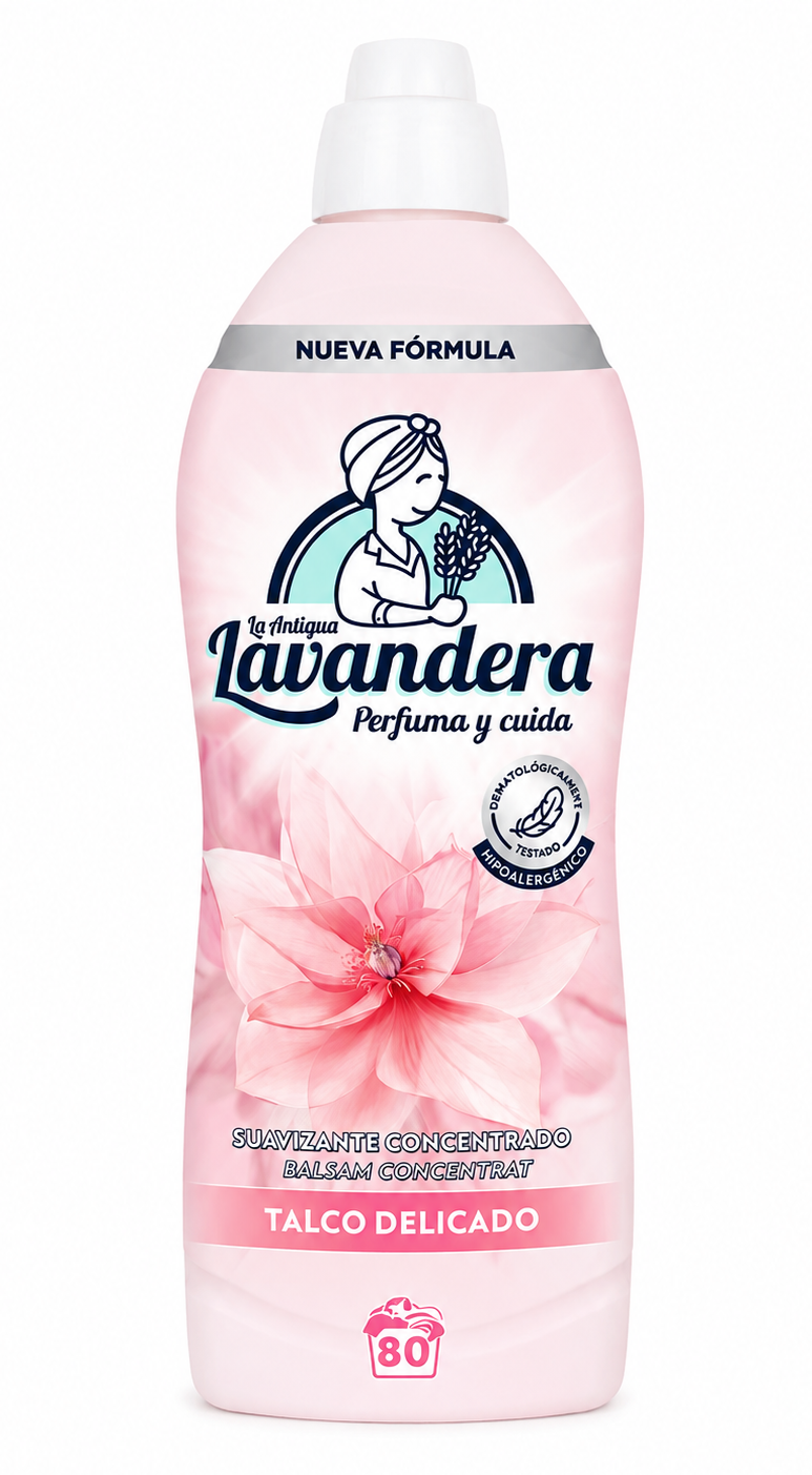 Кондиционер для белья Lavandera Talco Delicado Нежный тальк, 1.6 л (80 стирок)1