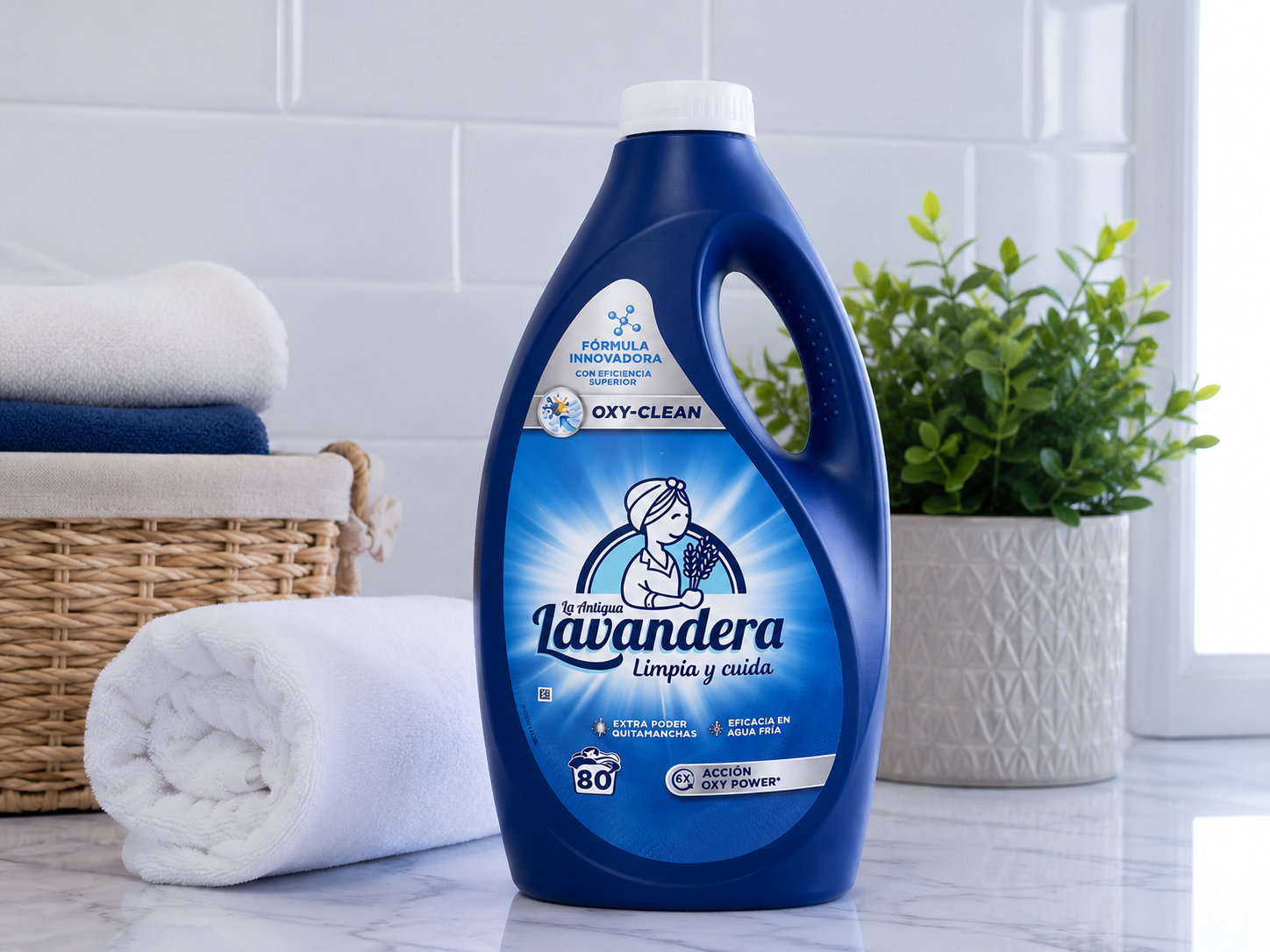 Гель для прання Lavandera Oxy-Clean з активним киснем, 3.6 л (80 прань)2