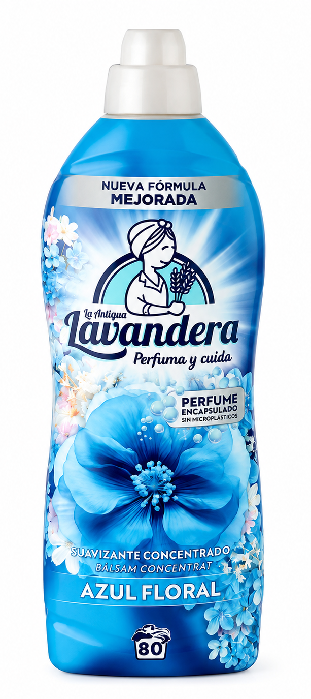 Кондиціонер для білизни Lavandera Azul Floral Квіткова свіжість, 1.76 л (80 прань)1